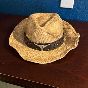 Straw cowboy hat